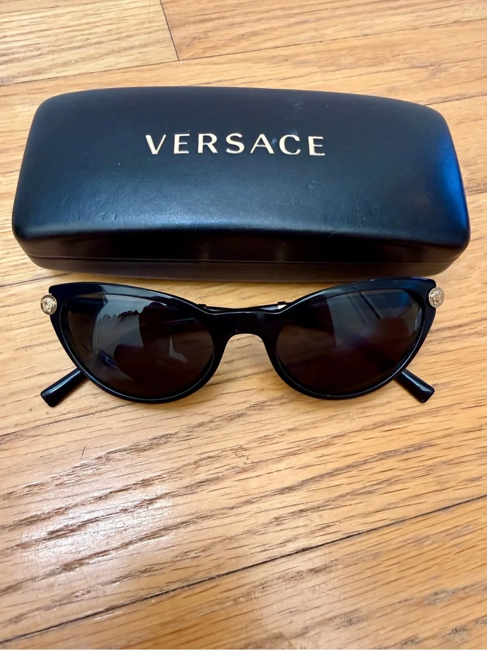 Versace V-Rock Black Cat Eye Sunglasses
